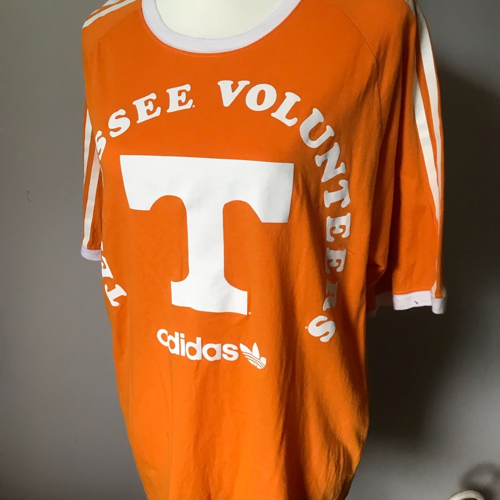 Adidas orange white Tennessee Vols T-shirt size xl